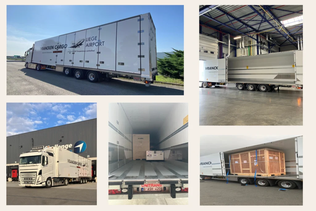 Vrancken Roller Bed cargo Transport Camion Liege Airport img